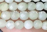 CTG2516 15.5 inches 4mm faceted round jade beads wholesale