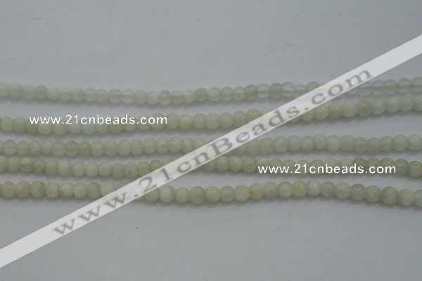 CTG256 15.5 inches 3mm round tiny white moonstone beads