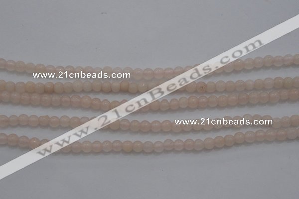 CTG258 15.5 inches 3mm round tiny peach stone beads wholesale
