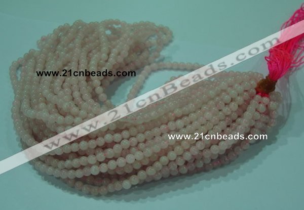 CTG26 15.5 inches 4mm round tiny rose quartz beads wholesale