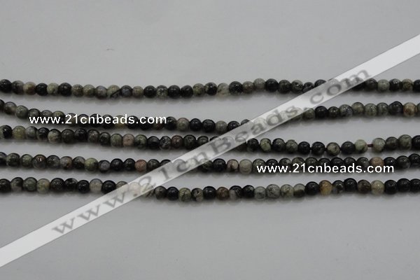 CTG264 15.5 inches 3mm round tiny grey opal gemstone beads