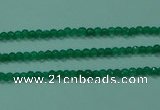 CTG28 15.5 inches 2mm faceted round green agate beads wholesale