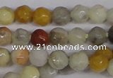 CTG300 15.5 inches 3mm faceted round ting crazy lace agate beads