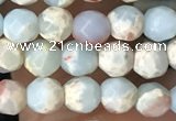 CTG3546 15.5 inches 4mm faceted round serpentine jasper beads