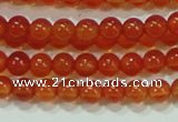 CTG37 15.5 inches 2mm round grade A tiny red agate beads wholesale