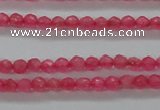 CTG402 15.5 inches 2mm faceted round tiny dyed candy jade beads