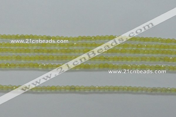 CTG406 15.5 inches 2mm faceted round tiny dyed candy jade beads