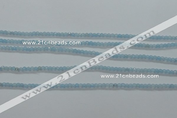 CTG408 15.5 inches 2mm faceted round tiny dyed candy jade beads