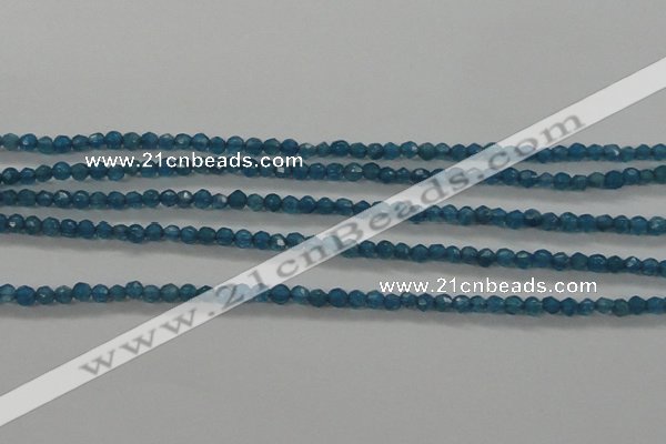 CTG410 15.5 inches 2mm faceted round tiny dyed candy jade beads