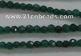 CTG415 15.5 inches 2mm faceted round tiny dyed candy jade beads