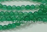 CTG42 15.5 inches 2mm round grade A tiny green agate beads wholesale