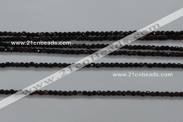 CTG426 15.5 inches 2mm faceted round tiny agate gemstone beads