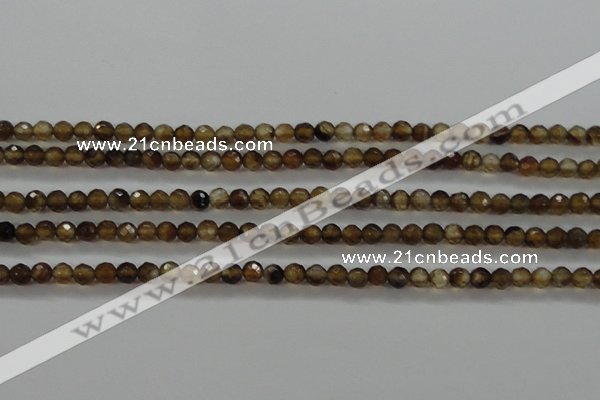 CTG427 15.5 inches 3mm faceted round tiny agate gemstone beads