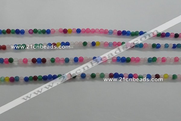 CTG438 15.5 inches 2mm round tiny dyed candy jade beads wholesale