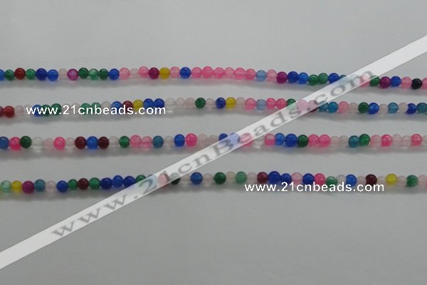 CTG438 15.5 inches 2mm round tiny dyed candy jade beads wholesale