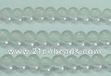 CTG44 15.5 inches 2mm round tiny white crystal beads wholesale