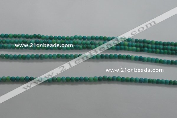 CTG440 15.5 inches 2mm round tiny natural turquoise beads wholesale