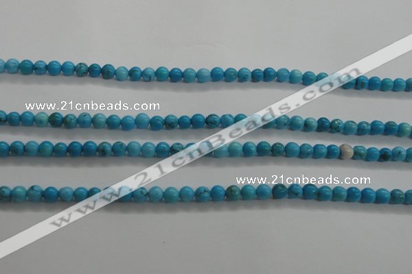 CTG441 15.5 inches 3mm round tiny natural turquoise beads wholesale