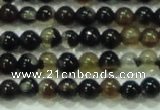 CTG46 15.5 inches 2mm round tiny black agate beads wholesale