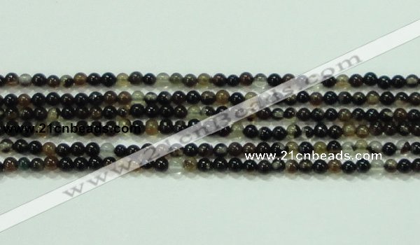 CTG46 15.5 inches 2mm round tiny black agate beads wholesale