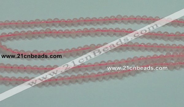 CTG49 15.5 inches 2mm round tiny rose quartz beads wholesale