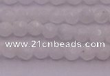 CTG506 15.5 inches 4mm faceted round tiny white moonstone beads