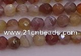 CTG514 15.5 inches 4mm faceted round tiny botswana agate beads