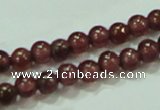 CTG54 15.5 inches 2mm round grade A tiny garnet beads wholesale