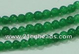 CTG61 15.5 inches 2mm round tiny dyed white jade beads wholesale