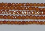 CTG615 15.5 inches 2mm faceted round orange garnet beads