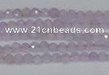 CTG621 15.5 inches 2mm faceted round lavender amethyst beads