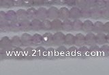 CTG622 15.5 inches 3mm faceted round lavender amethyst beads