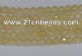 CTG623 15.5 inches 2mm faceted round citrine gemstone beads