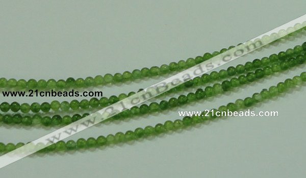 CTG63 15.5 inches 2mm round tiny dyed white jade beads wholesale