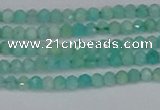 CTG647 15.5 inches 2mm faceted round Peru amazonite beads