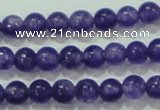 CTG65 15.5 inches 3mm round tiny dyed white jade beads wholesale