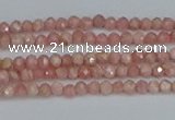 CTG653 15.5 inches 2mm faceted round Argentina rhodochrosite beads