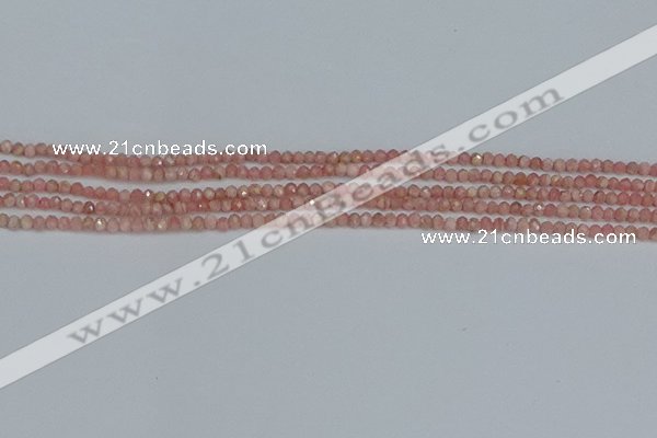 CTG653 15.5 inches 2mm faceted round Argentina rhodochrosite beads