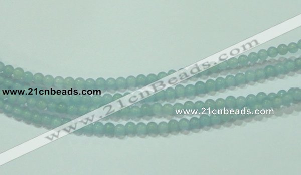 CTG66 15.5 inches 3mm round tiny dyed white jade beads wholesale