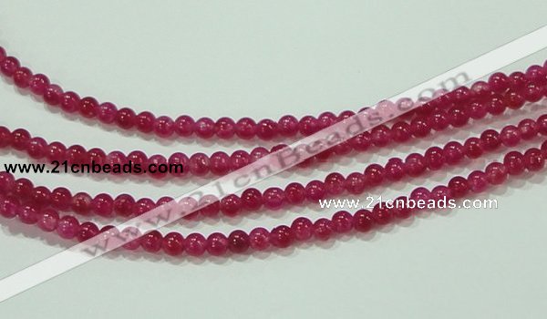 CTG68 15.5 inches 3mm round tiny dyed white jade beads wholesale