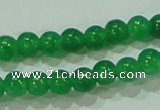 CTG69 15.5 inches 3mm round tiny dyed white jade beads wholesale