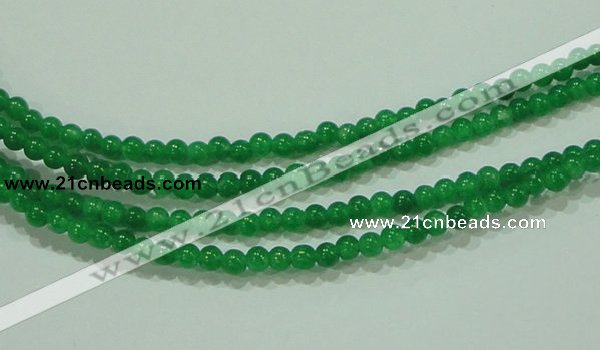 CTG69 15.5 inches 3mm round tiny dyed white jade beads wholesale