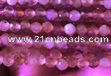 CTG721 15.5 inches 2mm faceted round tiny golden sunstone beads