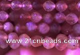 CTG722 15.5 inches 3mm faceted round tiny golden sunstone beads