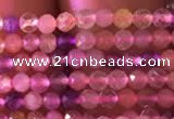 CTG740 15.5 inches 2mm faceted round tiny mixed quartz beads