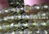 CTG745 15.5 inches 4mm faceted round tiny prehnite beads