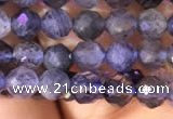 CTG756 15.5 inches 5mm faceted round tiny iolite gemstone beads