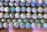 CTG774 15.5 inches 2mm faceted round tiny amazonite beads wholesale