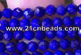 CTG786 15.5 inches 3mm faceted round tiny lapis lazuli gemstone beads