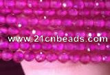 CTG807 15.5 inches 2mm faceted round tiny red corundum beads